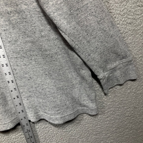 The Foundry Supply Co Henley Mens 4XLT Black Gray Waffle Knit Thermal 2 Pack - Picture 3 of 16